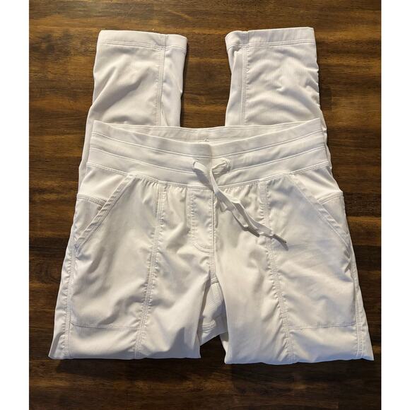 Lululemon Women’s 8 Pants Street To Studio Pull On Drawstring Waist Ruched - Picture 3 of 11